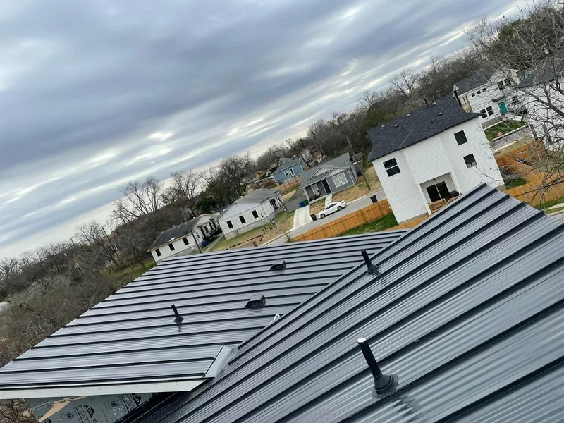 Standing seam metal roof panels with vents for Skylight Repair in Clover